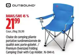 Canadian Tire Outbound Premium Oversized Folding Camping Chair with Cup Holder offer