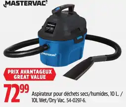 Canadian Tire Mastervac 10L Wet/Dry Vac offer
