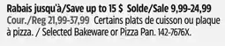 Canadian Tire Vida by Paderno Selected Bakeware or Pizza Pan offer