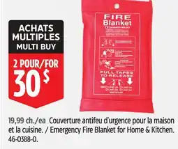Canadian Tire Emergency Fire Blanket for Home & Kitchen offer