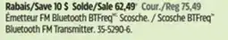 Canadian Tire Scosche BTFreq Bluetooth FM Transmitter offer