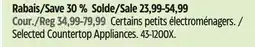 Canadian Tire MASTER Chef Selected Countertop Appliances offer