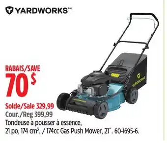 Canadian Tire Yardworks 174cc Gas Push Mower, 21˝ offer