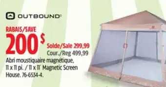 Canadian Tire Outbound 11 x 11´ Magnetic Screen House offer