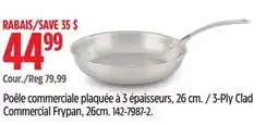 Canadian Tire 3-Ply Clad Commercial Frypan, 26cm offer