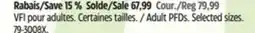 Canadian Tire Fluid Adult PFDs offer
