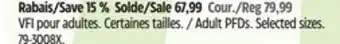 Canadian Tire Fluid Adult PFDs offer
