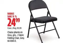 Canadian Tire For Living Fabric Folding Chair, Grey offer