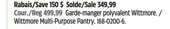 Canadian Tire Wittmore Multi-Purpose Pantry offer