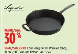 Canadian Tire Lagostina 10˝ Cast-Iron Frypan offer