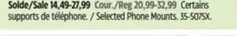 Canadian Tire Selected Phone Mounts offer