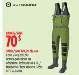 Canadian Tire Outbound Neoprene Chest Waders offer