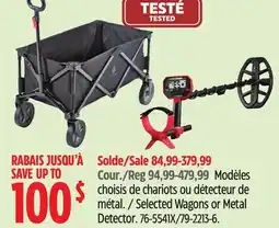 Canadian Tire Woods Selected Wagons or Metal Detector offer