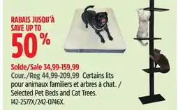Canadian Tire Selected Pet Beds and Cat Trees offer