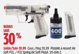 Canadian Tire P22 Spring Air Soft Pistol offer