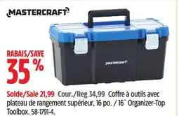 Canadian Tire Mastercraft 16˝ Organizer-Top Toolbox offer