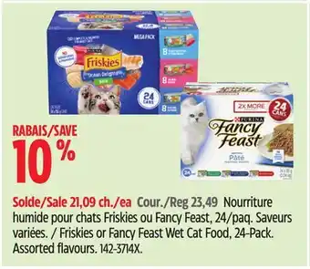 Canadian Tire Friskies or Fancy Feast Wet Cat Food, 24-Pack offer