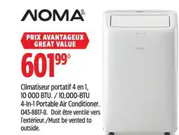 Canadian Tire NOMA 10,000-BTU 4-In-1 Portable Air Conditioner offer