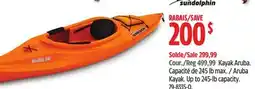 Canadian Tire Aruba Kayak. Up to 245-lb capacity offer