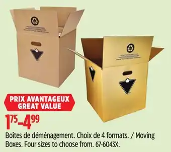 Canadian Tire Moving Boxes offer