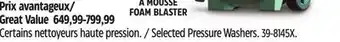 Canadian Tire EGO POWER+ Selected Pressure Washers offer
