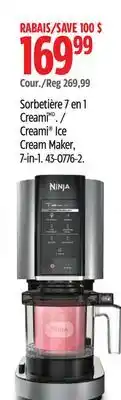 Canadian Tire Ninja Creami Ice Cream Maker, 7-in-1 offer