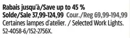 Canadian Tire Noma Selected Work Lights offer