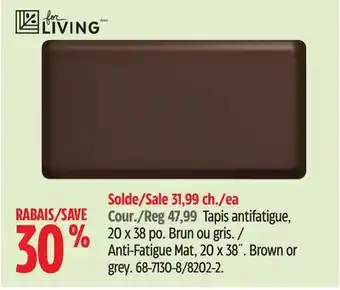 Canadian Tire For Living Anti-Fatigue Mat offer