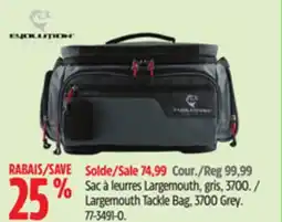 Canadian Tire Evolution Largemouth Tackle Bag offer