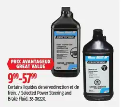 Canadian Tire Selected Power Steering and Brake Fluid offer