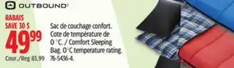 Canadian Tire Outbound Comfort Sleeping Bag offer