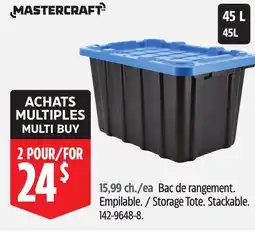 Canadian Tire Mastercraft Storage Tote offer