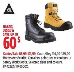 Canadian Tire Safety Work Boots offer