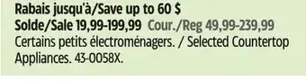 Canadian Tire Heritage Selected Countertop Appliances offer
