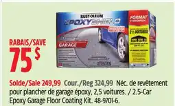 Canadian Tire Rust-Oleum 2.5-Car Epoxy Garage Floor Coating Kit offer