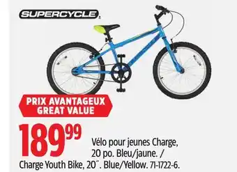Canadian Tire Supercycle Charge Youth Bike, 20˝ offer