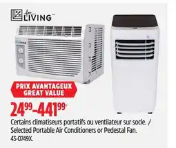 Canadian Tire For Living Selected Portable Air Conditioners or Pedestal Fan offer