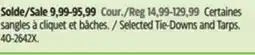 Canadian Tire Selected Tie-Downs and Tarps offer