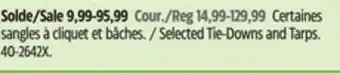 Canadian Tire Selected Tie-Downs and Tarps offer