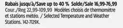 Canadian Tire La Crosse Selected Temperature and Weather Stations offer
