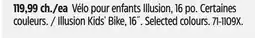 Canadian Tire Illusion Kids' Bike, 16˝ offer
