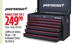 Canadian Tire Mastercraft 36˝ 6-Drawer Chest offer