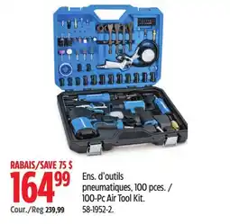 Canadian Tire Mastercraft 100-Pc Air Tool Kit offer