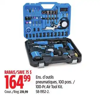 Canadian Tire Mastercraft 100-Pc Air Tool Kit offer