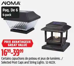 Canadian Tire NOMA Selected Post Caps and String Lights offer