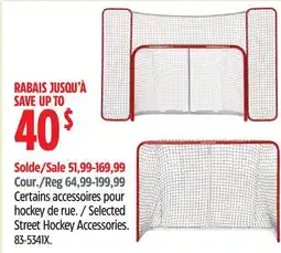 Canadian Tire Selected Street Hockey Accessories offer
