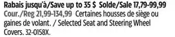 Canadian Tire Autotrends Selected Seat and Steering Wheel Covers offer