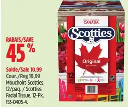 Canadian Tire Scotties Facial Tissue, 12-Pk offer