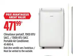 Canadian Tire NOMA 7000-BTU SACC Portable Air Conditioner offer