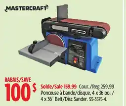 Canadian Tire Mastercraft 4 x 36˝ Belt/Disc Sander offer